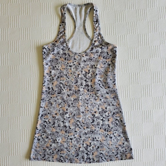 Lululemon | Cool Racerback Tank | Not So Petite Fleur Silver Spoon | 2 - Picture 3 of 13